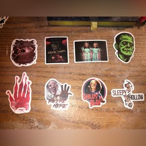 Horror themed stickers